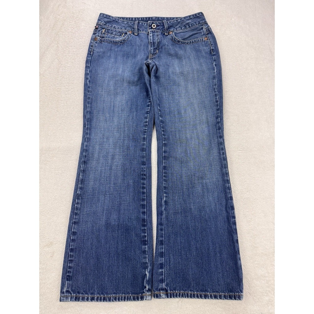 Polo Ralph Lauren Jeans W 8x30 Blue Kelly Wide Leg Bootcut Vtg 90's Y2k Baggy